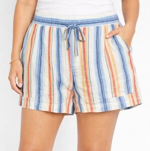 GAP Multicolor Linen Striped Women's Shorts